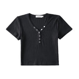Women T-Shirt Short Sleeve T-shirt Slim Fit Slimming Top