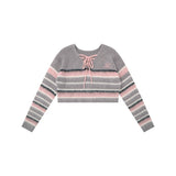 Women Sweater Short Knitwear for Girls Autumn Long Sleeve