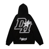 Men Hoodie Letter Printed Hoodie Pullover Hooded Top