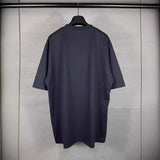 Men T-shirts LOGO Fuzzy Printing Short Sleeve T-Shirt Short Sleeve Loose Casual