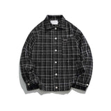 Unisex Jacket Fall Retro Plaid Pinker Women's Clothing