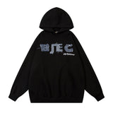 Men Hoodie Letter Hooded Sweater Men's Loose