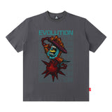 Men's T Shirt Personalized Printed Short-Sleeved T-shirt Men's and Women's Ins Loose