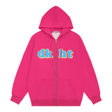Men Hoodie Letter Print Sweatshirt Coat Men's Casual Long Sleeve Spring and Autumn