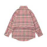 Women Long Sleeve Shirt Women's Button Stitching Embroidered Loose Long Sleeve
