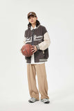 Unisex Jacket Autumn Letter Embroidered Baseball Uniform Women's Clothing