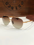Chrome Hearts Sunglasses Light Luxury Fashion Exquisite Half Frame Sunglasses