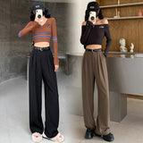 Palazzo Pants Autumn Suit Pants Wide Leg Pants Straight Casual