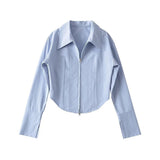 Women T-Shirt Shirt Women Spring Polo Collar Short Top Shirt