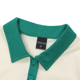 Women T-shirt Polo Collar Short T-shirt Girls Summer Short-Sleeved Top