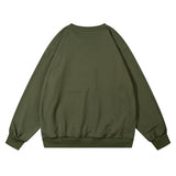 Men Hoodie Printed round Neck Long-Sleeved Sweater Men's Autumn and Winter Loose Sports Pullover