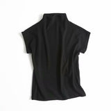 Women T-Shirt Summer Knitted Pullover Short Sleeve Short Sleeve T-shirt Top