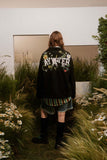 Unisex Jacket Autumn Deerskin Velvet Print and Embroidery Coat Women's Clothing