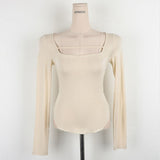 Women Long Sleeve Shirt Top Women's Autumn Long Sleeve Tight