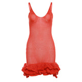 Women Dresses Summer Women's Knitted Slip Dress