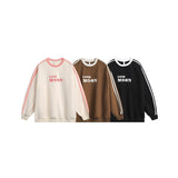 Unisex Hoodie Retro University Style Student Crew Neck Sweater for Men and Women