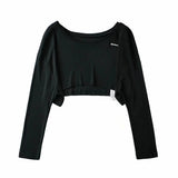 Women T-shirt round Neck Loose Long Sleeves T-shirt Casual Top