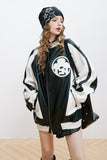 Unisex Jacket Fall Multicolor Printing Pu Jacket Women's Clothing