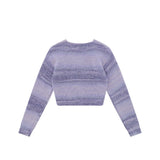 Women Sweater Gradient Color Short Sweater Women's Autumn