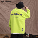 Men's Long Sleeve Shirt Letter Printed Long Sleeve T-shirt Men's Loose Ins Casual Top