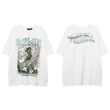 Men T Shirt Printed Short-Sleeved T-shirt for Men and Women Loose Hip Hop Couple