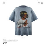 American vintage street T-shirt vintage loose for men and women