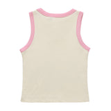 Women Vest Cartoon Printed Vest Girls Summer Casual Short Sleeveless