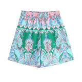 Women T-Shirt Women's Printed Long Sleeve Shirt Shorts Casual
