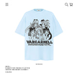 American vintage street T-shirt pure cotton men's and women's summer loose