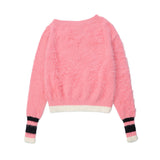 Women Sweater Short Sweater Women's Autumn Crew Neck Casual Long Sleeve Sweater