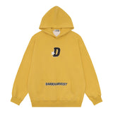 Men Hoodie Hooded Sweater Men's Long Sleeve Vintage Fashion Big Letter D