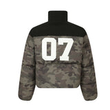 Unisex Down Jacket Men's Winter Camo Thickened Bread Suit