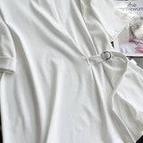 Women T-Shirt Loose Women Temperament Crew Neck Fashion
