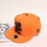 HS Hat Flat brim Embroidery Casual Versatile Trend