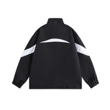 Unisex Jacket Fall Color-Blocking Split Jacket Coat