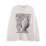 Men Long Sleeve Shirt Long Sleeve Bottoming T-shirt Men's and Women's Loose Top Autumn
