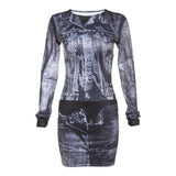 Women Dresses Fall Women's Clothing Sexy Casual Short Dress