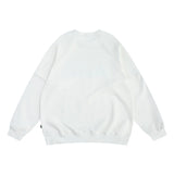 Men Hoodie Letter Printed Striped Long-Sleeved Sweater Spring and Autumn round Neck Raglan Sleeves Sports Top