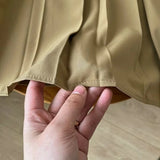 Women Skirt Vintage Spring High Waist Midi Skirt