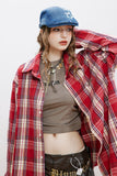 Unisex Jacket Autumn Red Brushed Basic Shirt Women's Clothing