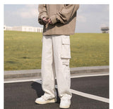 Men Sweatpants Japanese Men's Fashion Brand Loose Straight Mopping Pants