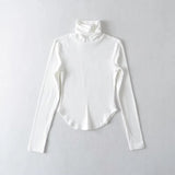 Women T-Shirt Autumn and Winter Stretch Tight Long-Sleeved T-shirt Top