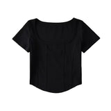Women T-Shirt Summer Slim Short-Sleeved Tops Women