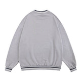 Men Hoodie Spring and Autumn Loose round Neck Sweater Men's Casual Long Sleeve Printed