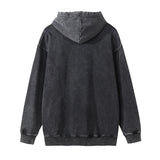 Men Hoodie Printed Hood Sweater Men's Ins Loose Washed-out Distressed Hoodie