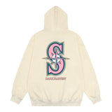 Men Hoodie Printed Hoodie Men Loose Casual Long Sleeves
