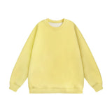 Men Hoodie Crew Neck Sweater Men's Loose and Simple Long Sleeve Pullover