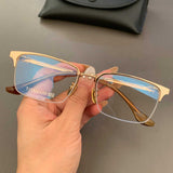 CHH Chrome Hearts Glasses Pure Titanium Ultra Light Retro Versatile Half Frame Business Myopia Glasses Frame