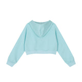 Women Hoodie Cropped Hoodie Casual Women Autumn Long Sleeve Hood Coat