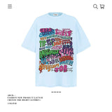 American vintage street T-shirt large size retro men's summer loose